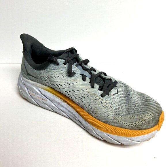 Hoka One One Mens Clifton 8 Running Shoe Gray Size 9.5 M main image 4